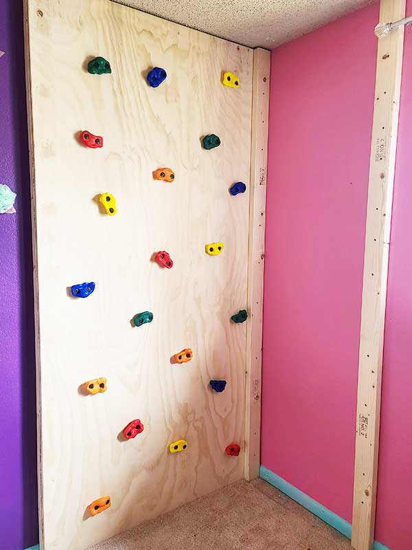 Installed rock wall