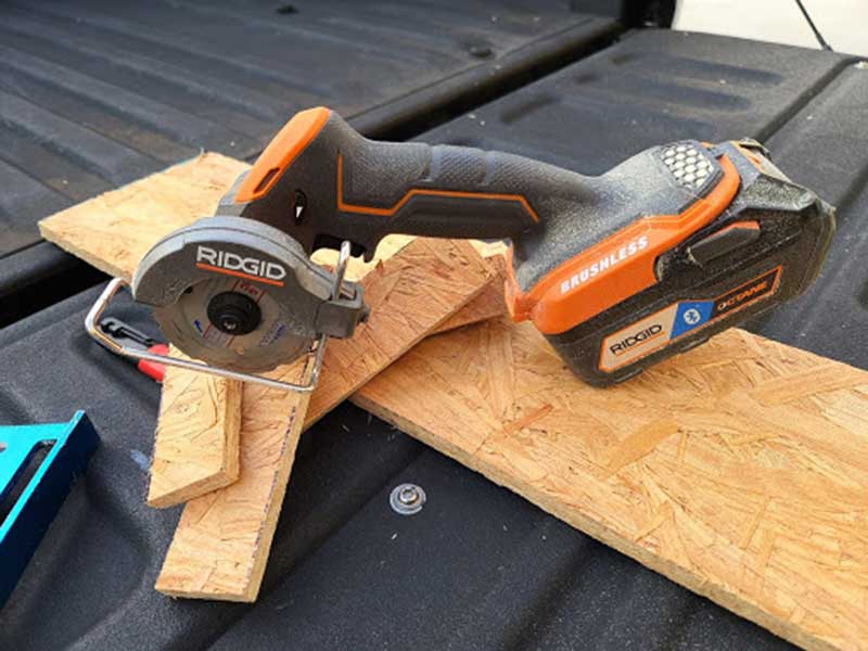 Rigid Job Site Box with padlocks for your power tools.