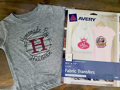 Avery Dark Transfer Paper for T-Shirts, 3 x 3 Pre Die-Cut Iron
