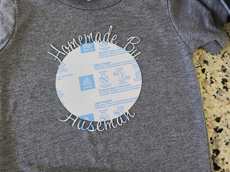 How to use Avery Fabric Transfers with a Cricut Homemade by Huseman