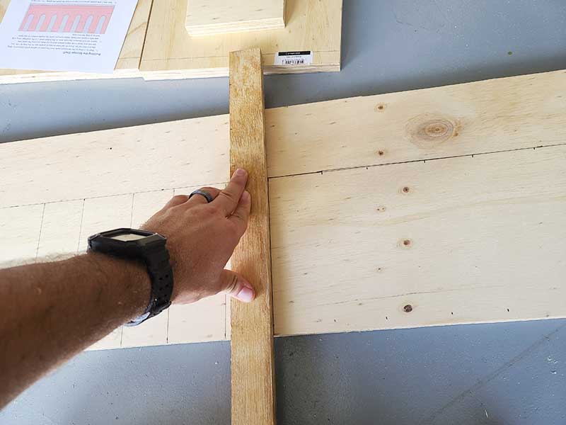 thumbnail image 2 of 10-Slot Cordless Drill Organizer - Handcrafted Birch Plywood Tool Storage Rack Made In USA 2 of 6