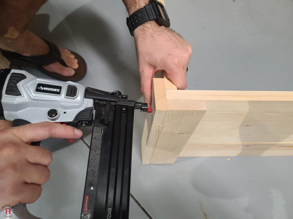 using trim to attach 3 squares