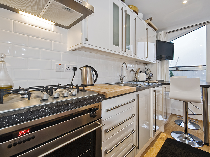 Kitchen interior of an ADU